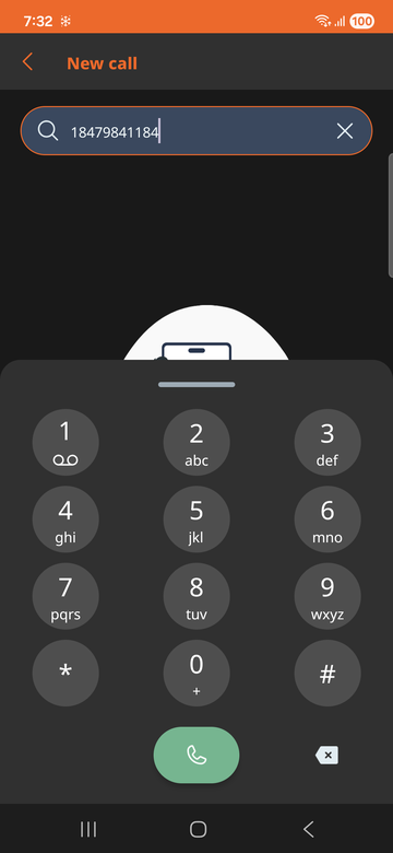 VoipPlus Android app dial pad